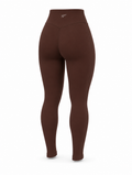 DUAL Leggings in Sienna, a high waisted full length legging shown from the back